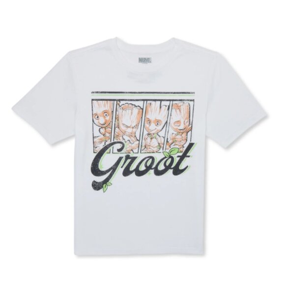 Guardians Of The Galaxy Boys Groot Graphic Crew Neck T-shirt L - Picture 1 of 1